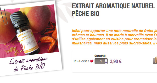 extrait aromatique peche