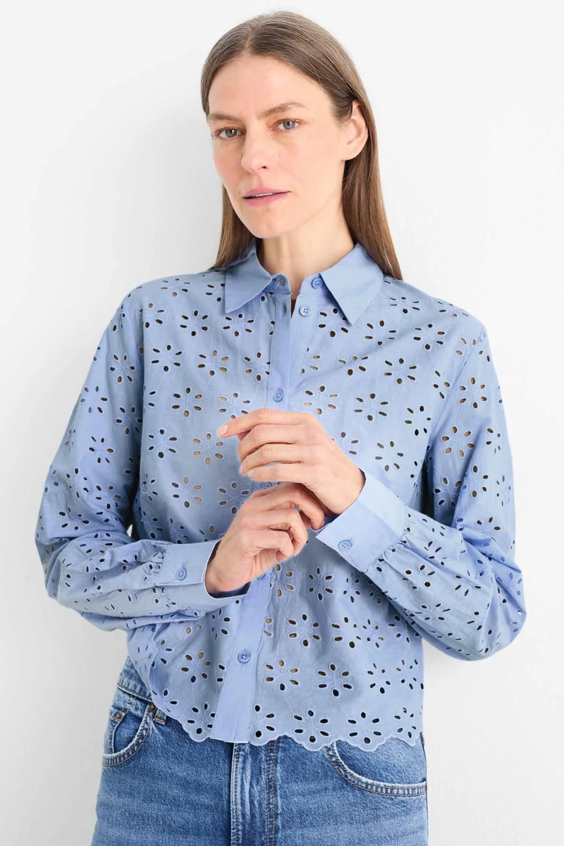 Chemisier - broderie anglaise