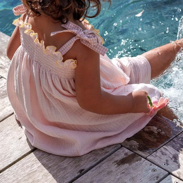 Robe Babette - Rose Poudrée