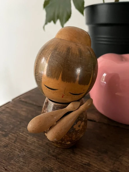 Poupée Kokeshi vintage 13,5 cm