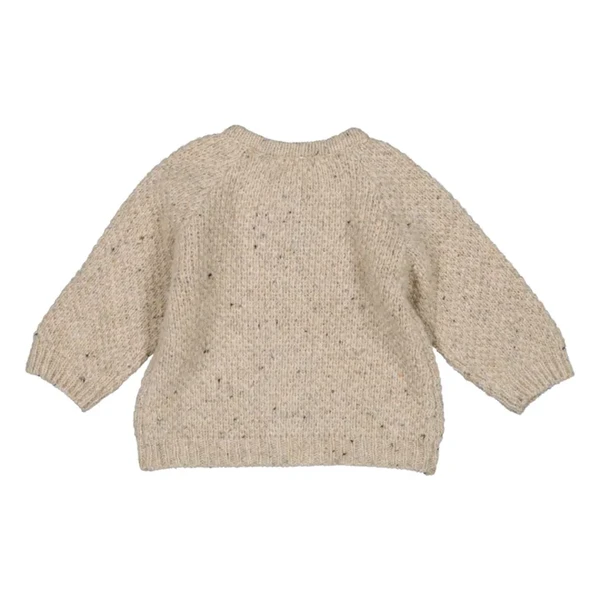 Loir - Cardigan Cob Laine - Ecru chiné | Smallable