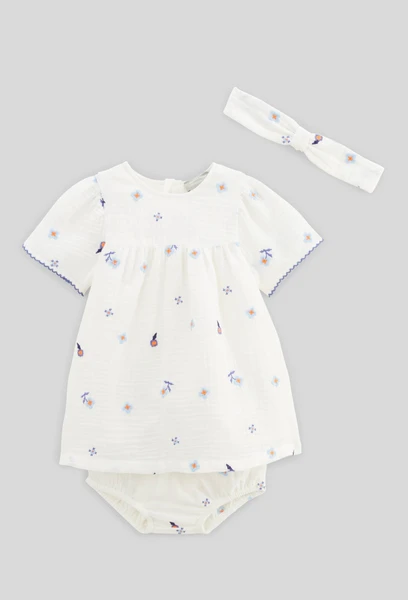 Robe manches courtes avec bloomer et bandeau
