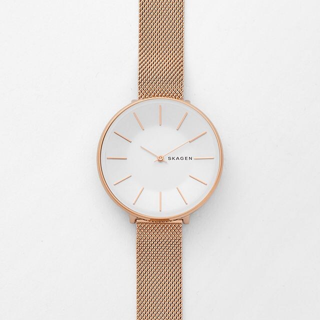 Karolina Rose Gold-Tone Steel-Mesh Watch