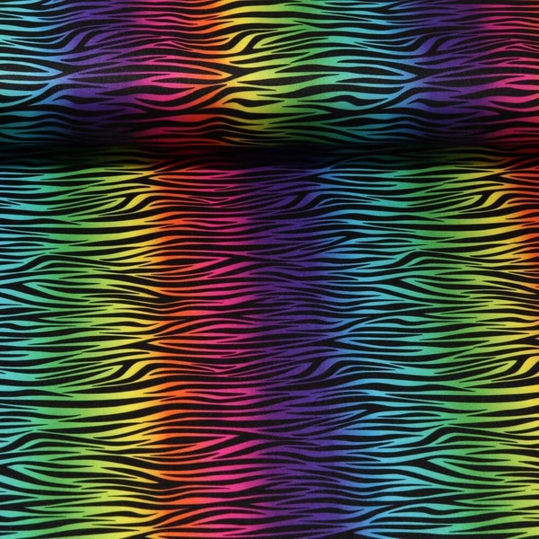 Jersey carnaval - Flammes Noir Multicolore