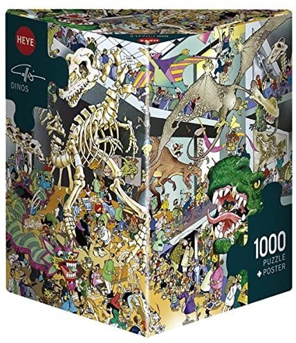 Heye 29409 - Dreieckspuzzles 1000 Teile Dinos, Giuseppe Calligaro: Amazon.de: Spielzeug