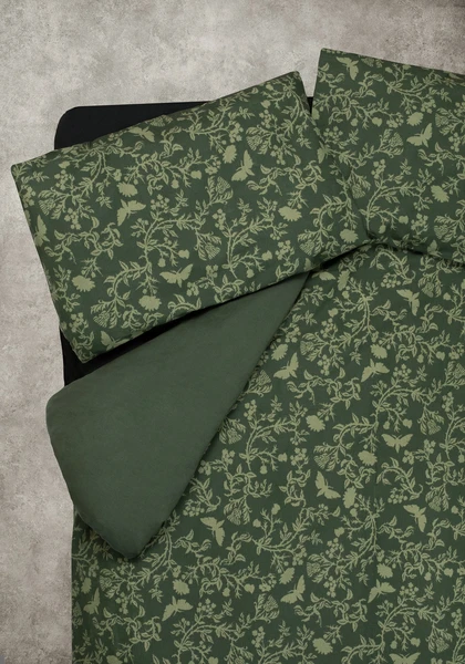 Wildwood Floral Print Cotton Bedding Set - EU Double