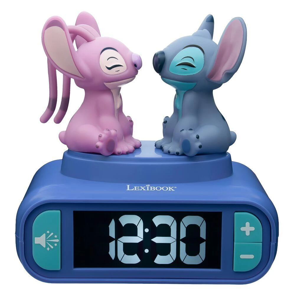 STITCH - REVEIL VEILLEUSE STITCH ET ANGEL AVEC EFFETS SONORES ET MUSIQUES