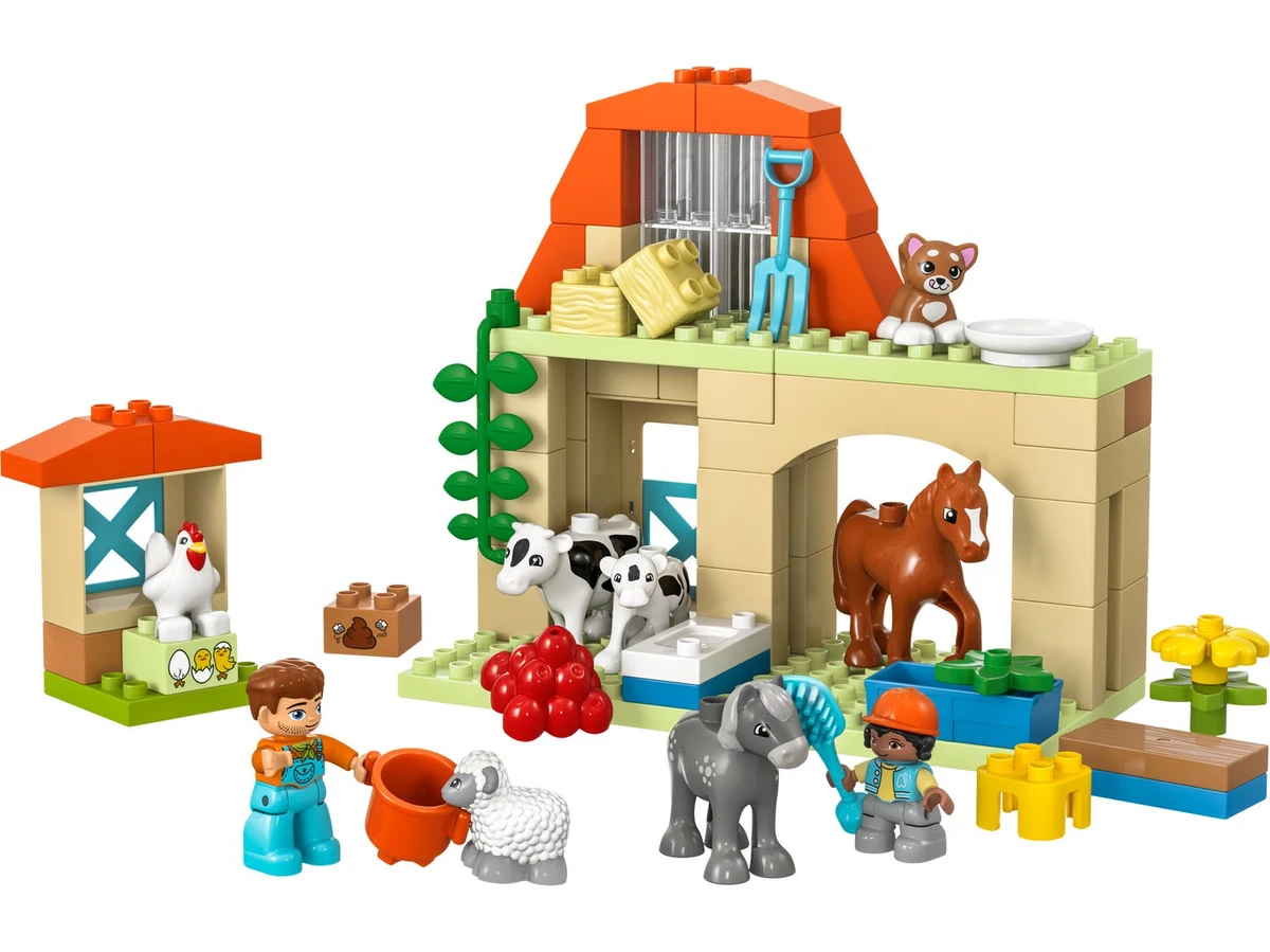 Prendre soin des animaux de la ferme 10416 | DUPLO® | Boutique LEGO® officielle FR