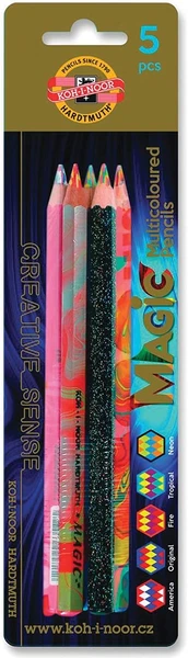 KOH-I-NOOR MAGIC 3406 Lot de crayons de couleur maxi