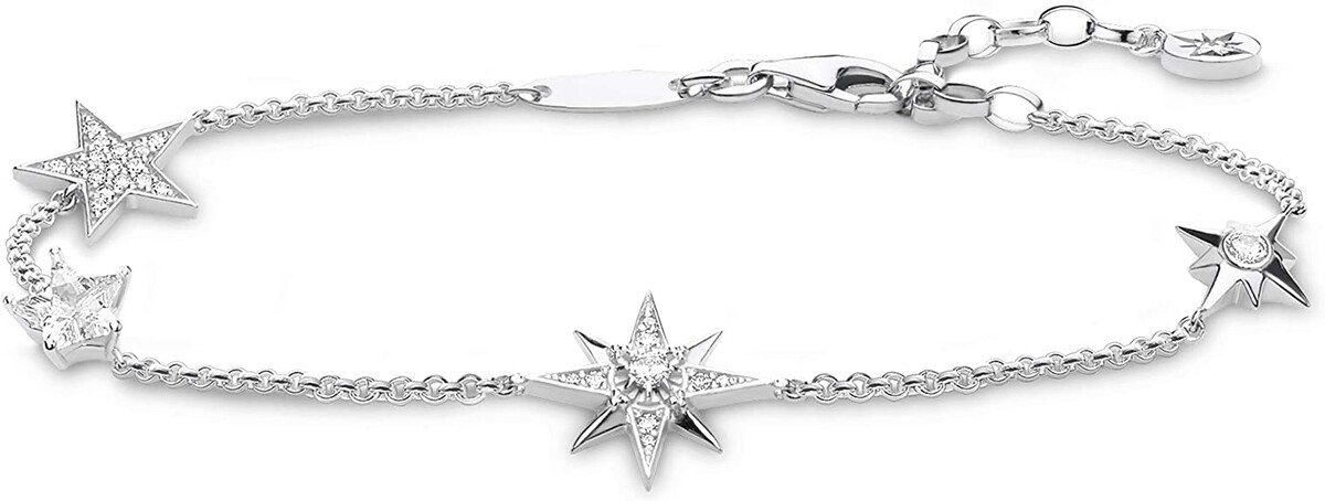 THOMAS SABO Femme Argent Bracelet statement - A1916-051-14-L19v : Amazon.fr: Bijoux