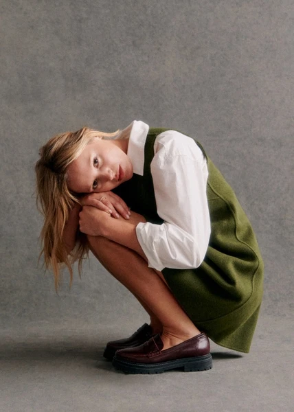 Robe Nicia - Vert Garden - Laine - Sézane
