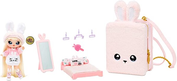 Na Na Na Surprise 3-en-1 Sac à dos avec Chambre à Coucher Ensemble Lapin Rose en Edition Limitée Poupée Aubrey Heart : Amazon.fr: Jeux et Jouets
