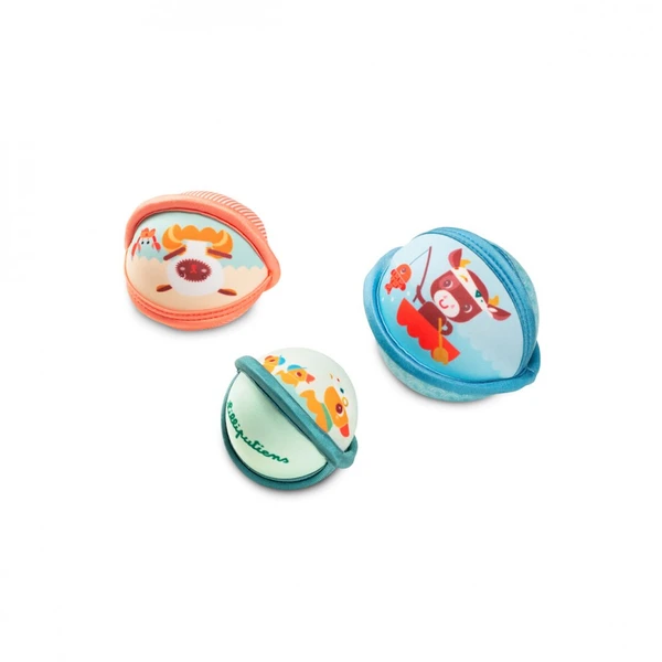 Set de balles de bain Lilliputiens sur le thème de la ferme - Au bain (3 mois +) - Lilliputiens