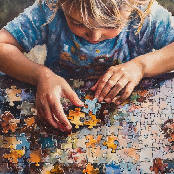 Puzzles - env. 50 pièces