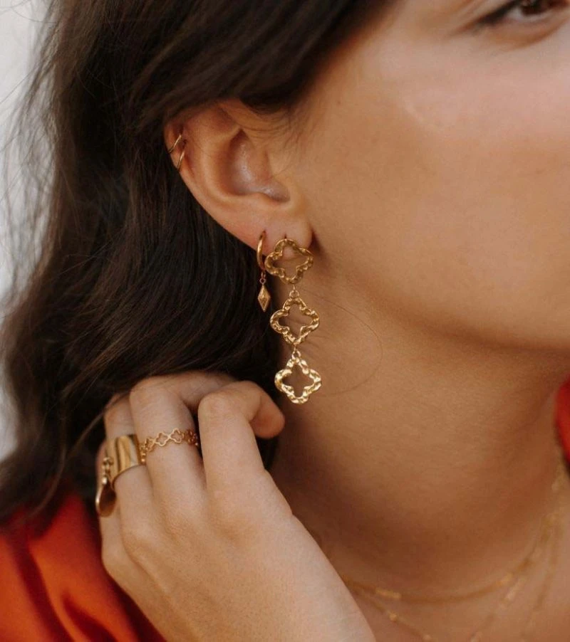 Boucles D'oreilles Pendantes Originales - Bijoux Cailloux