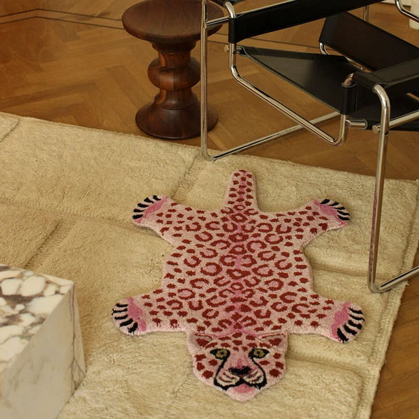 Tapis Pinky Leopard