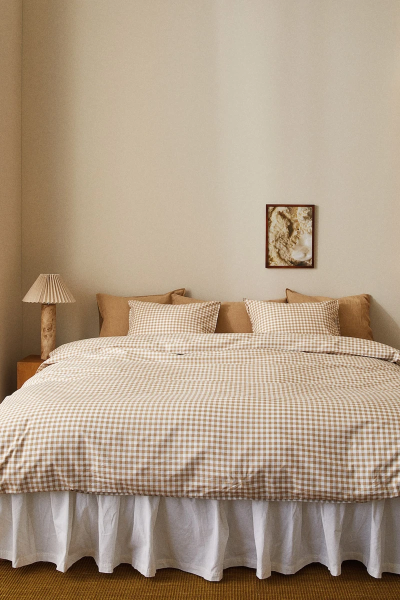 Parure de couette lit double à motif