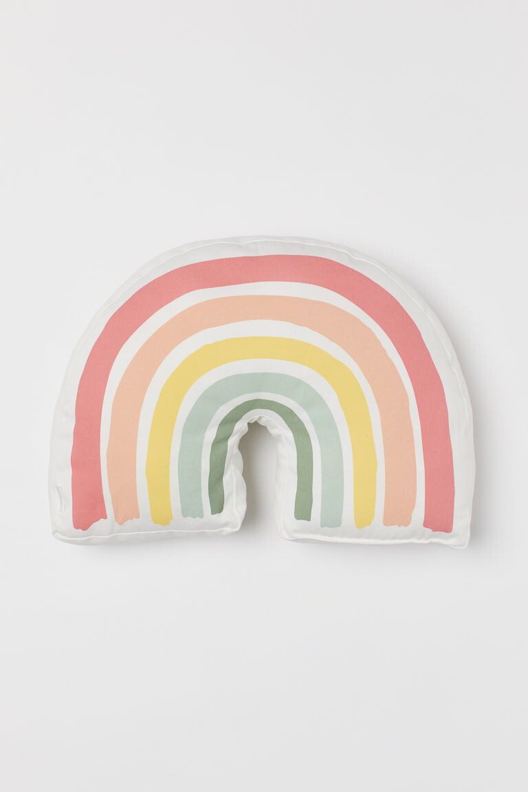 Coussin arc-en-ciel