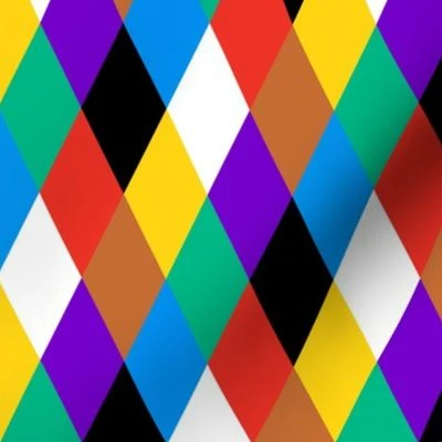 Happy Harlequin | Secondary | Medium Fabric | Spoonflower