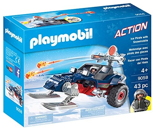 Playmobil- Motoneige avec Pirate des Glaces, 9058