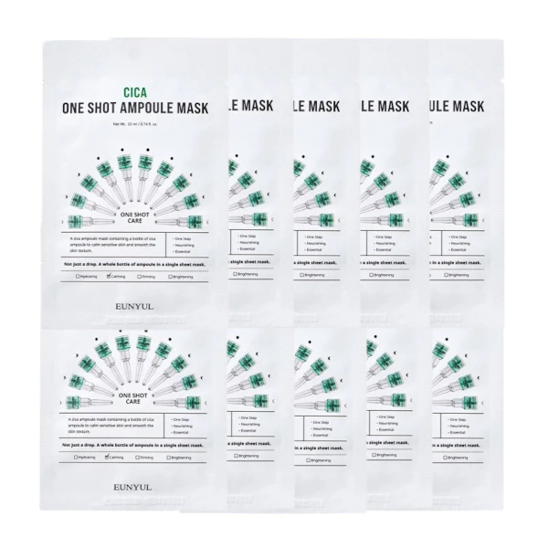 EUNYUL - Masque ampoule Cica One Shot - 10pièces