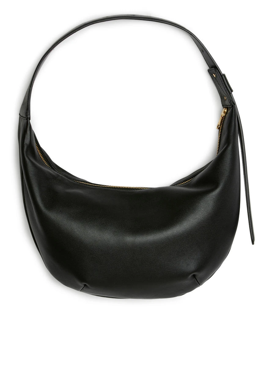 Sac à bandoulière moyen au design incurvé – Noir – ARKET FR