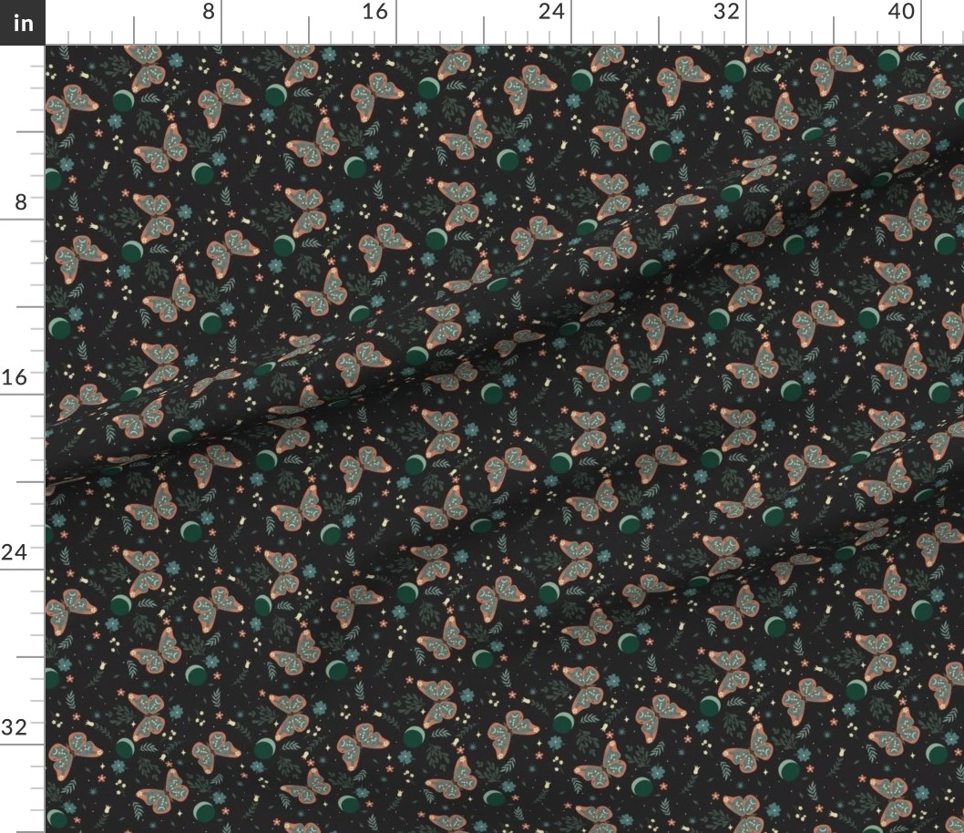 Fabric in Luna Butterflies