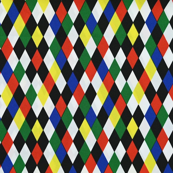 Tissu carnaval polyester arlequin multicolore