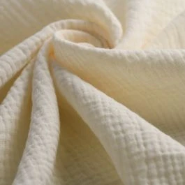 Tissu double gaze Gaby écru