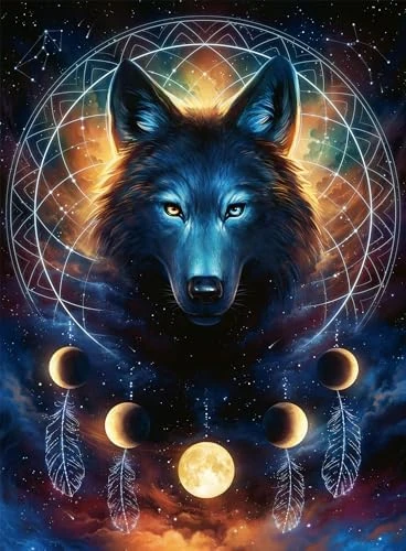 Ravensburger - Adult puzzle - 500 piece puzzle glow in the dark - glow in the dark - luminous wolf - adults and children from 10 years old - high quality puzzle - 13970 : Amazon.fr: Toys & Games