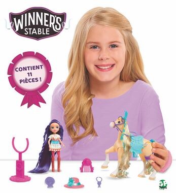 Jouets Broze - WINNER'S STABLE CHEVAL ET POUPEE