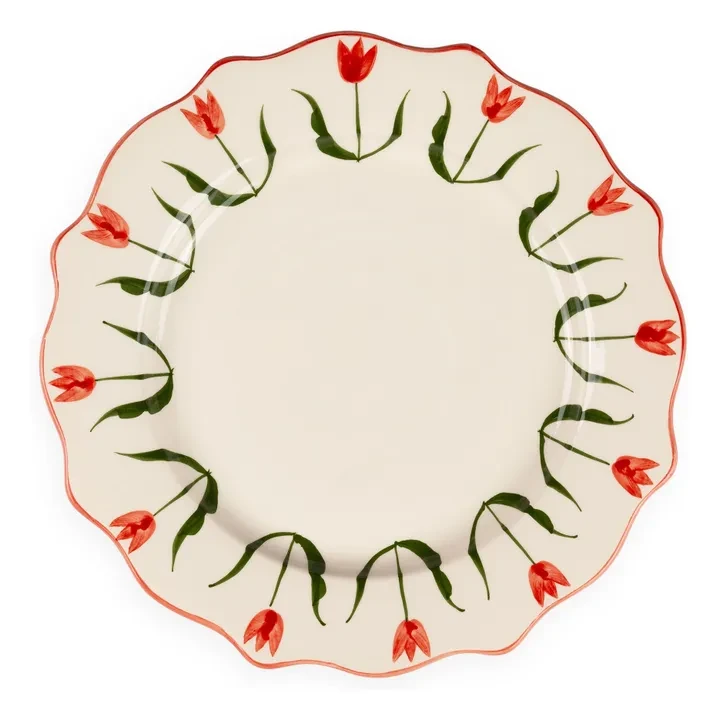 Assiette Fan Fan 27 cm | Bleu