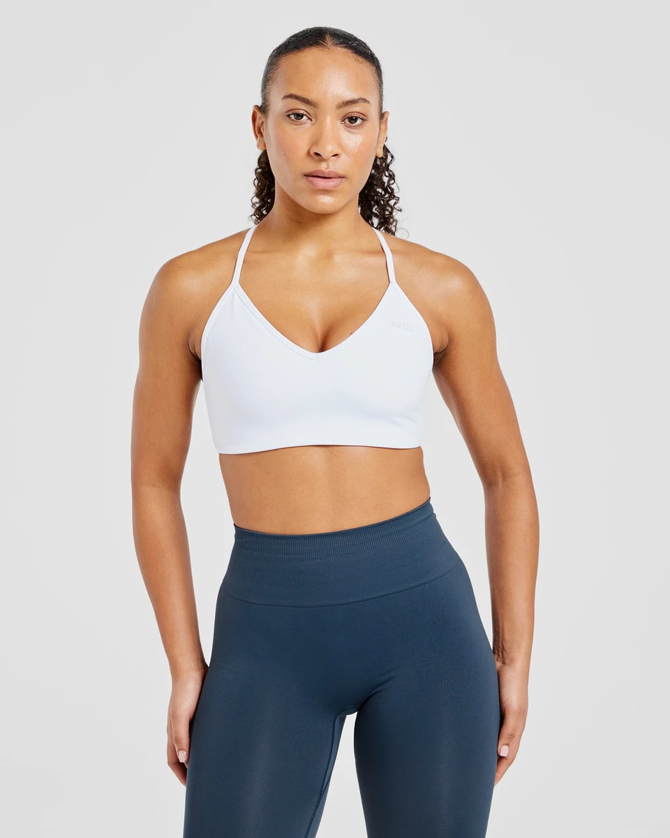 Essential Crossback Sports Bra - Blanc