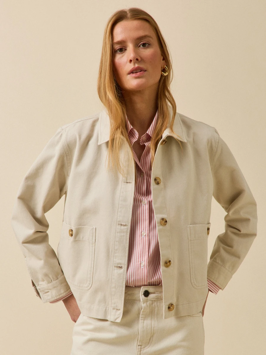 Veste worker femme coton biologique