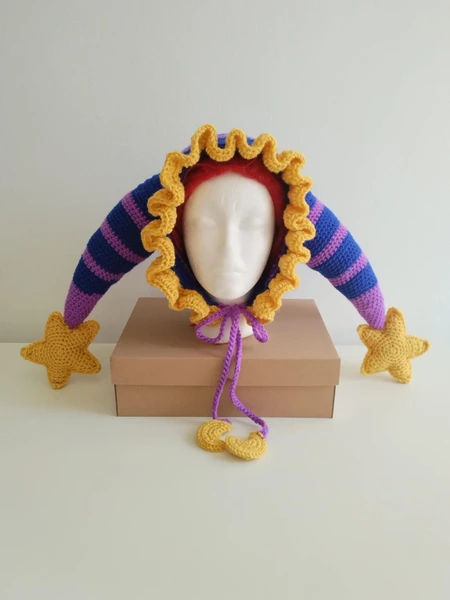 Crochet Milky Way Jester Hat