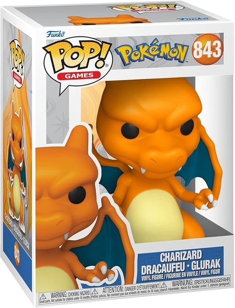 Funko Pop! Games: Pokemon - Charizard - Dracaufeu - Figurine en Vinyle à Collectionner - Idée de Cadeau - Produits Officiels - Jouets pour Les Enfants et Adultes - Video Games Fans