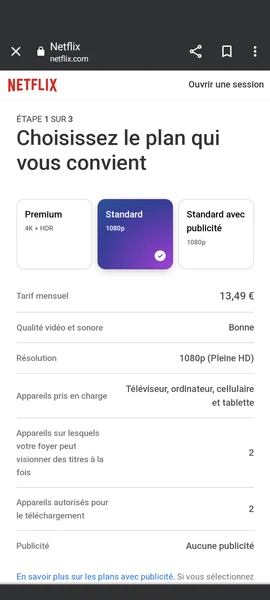 Abonnement netflix