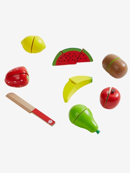 Fruits à découper en bois FSC® multicolore - Vertbaudet