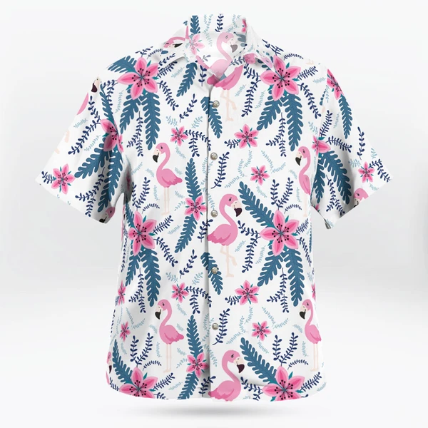 Pink Flamingo Hawaiian Shirt Unisex Regular | Tropi Hawaiian Shirts Store