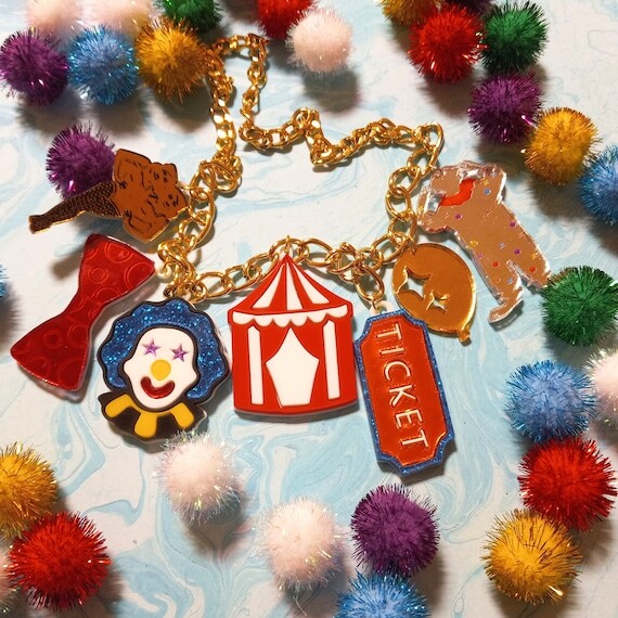 Colorful OUIJA BOARD Planchette, Sun, Moon, Acrylic Charm Necklace, Silver Chain with 3" Extender, Plastic Laser Cut Jewelry