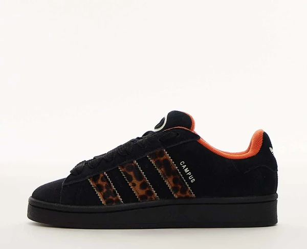 adidas Originals - Campus - Baskets style années 2000 à imprimé léopard - Noir