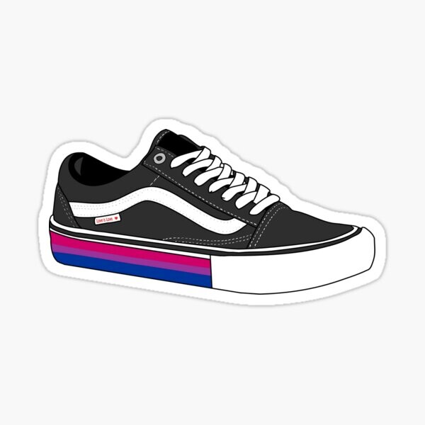 Chaussures de patinage Bisexual Pride | Sticker