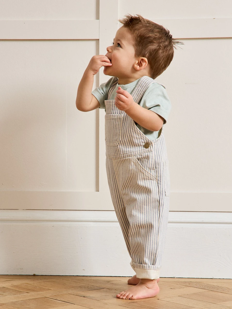 Salopette rayée Bébé - Collection Hickory Stripes