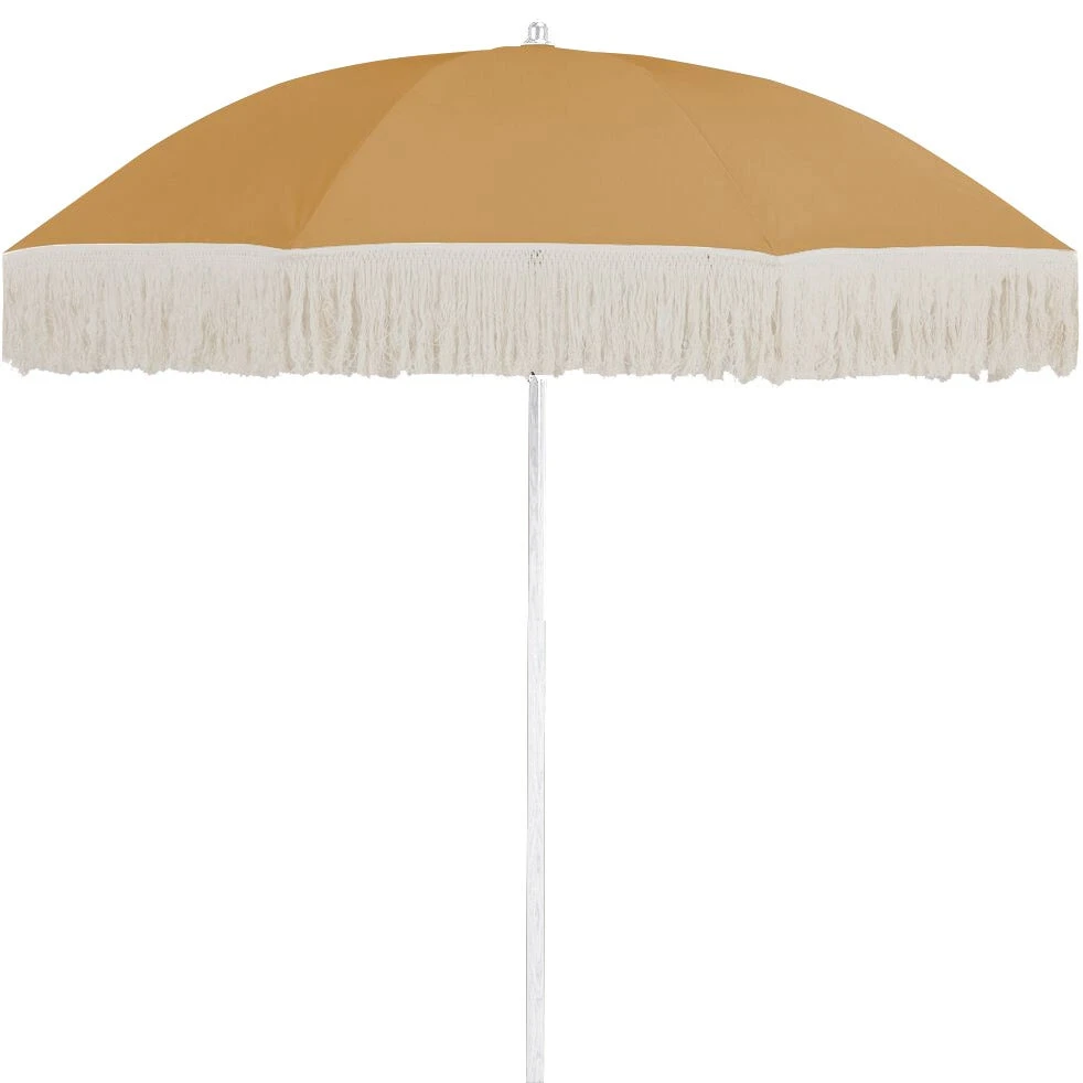 Parasol Par160ocre jaune rond, L.160 x l.160 cm