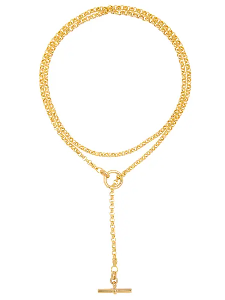 Gold Lariat Necklace - Tilly Sveaas Jewellery
