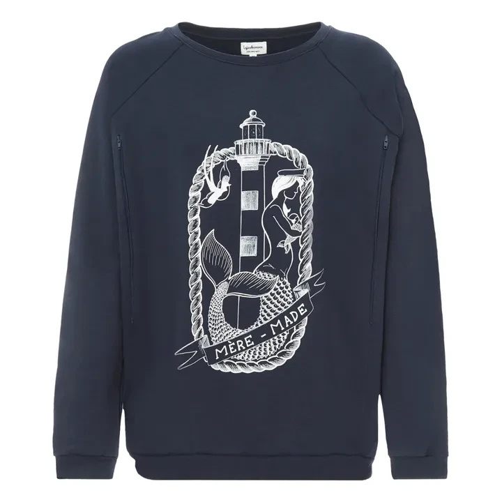 Sweat d'allaitement Mère-made | Bleu marine