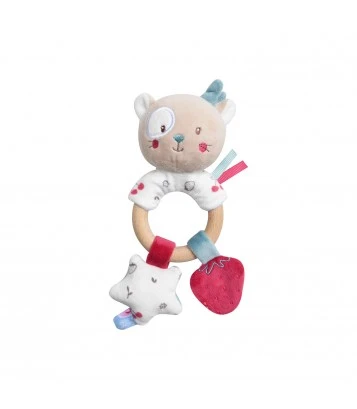 HOCHET D'EVEIL CHAT VELOURS DOUX