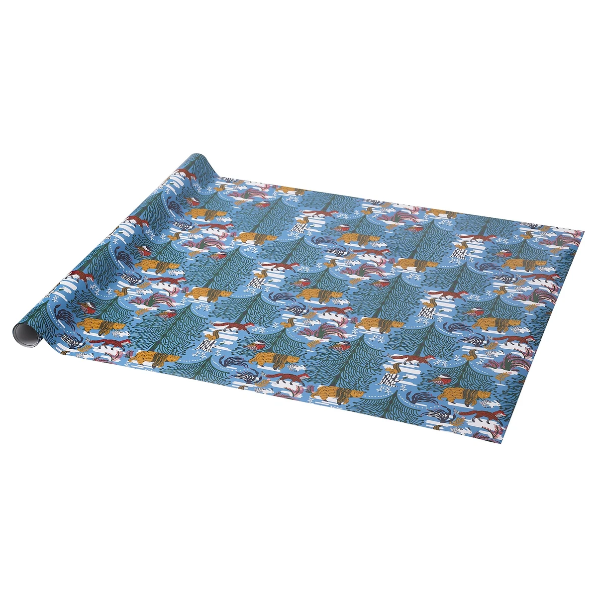 VINTERFINT Papier cadeau - motif animalier bleu 3x0.7 m