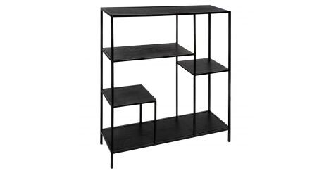 Étagère Bibliothèque 4 Niveaux "Gota" 110cm Noir