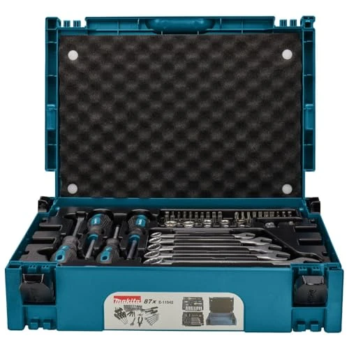 Coffret 87 outils à main en coffret MAKPAC Makita E11542